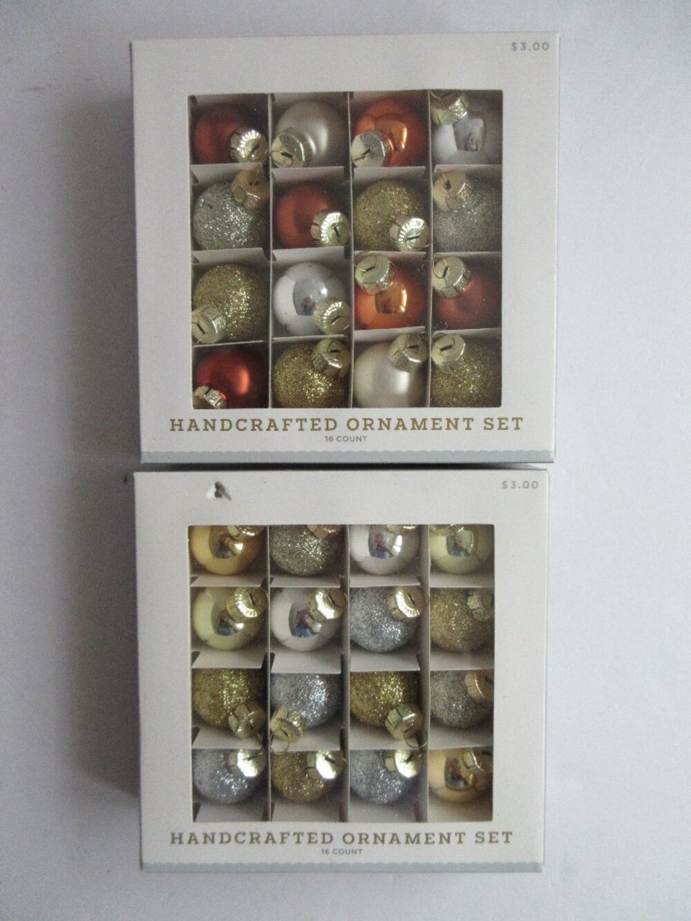 Target Wondershop Handcrafted Mini Glass Christmas Ornament 2 Boxes/32 total